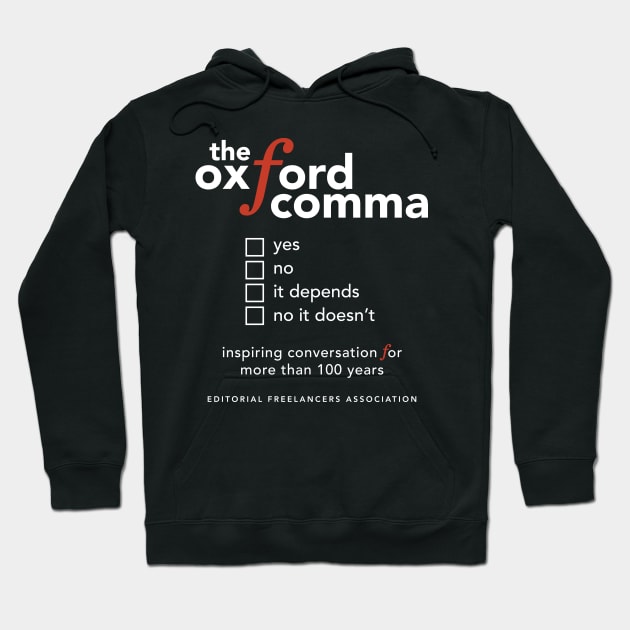 Oxford Comma Hoodie by EFAShop